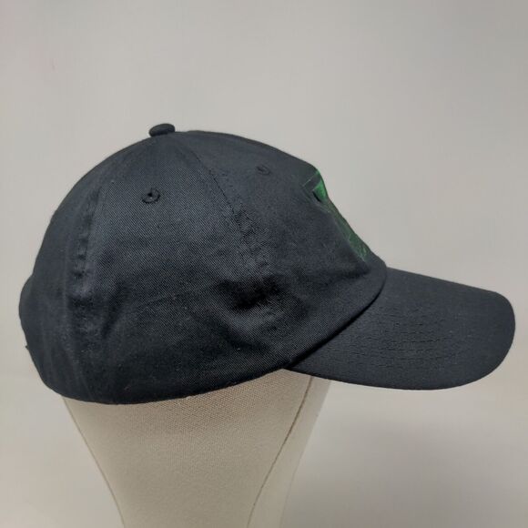 Jetline Men's Strapback Hat Black Adjustable Embroidered P Logo Cotton - Picture 4 of 7